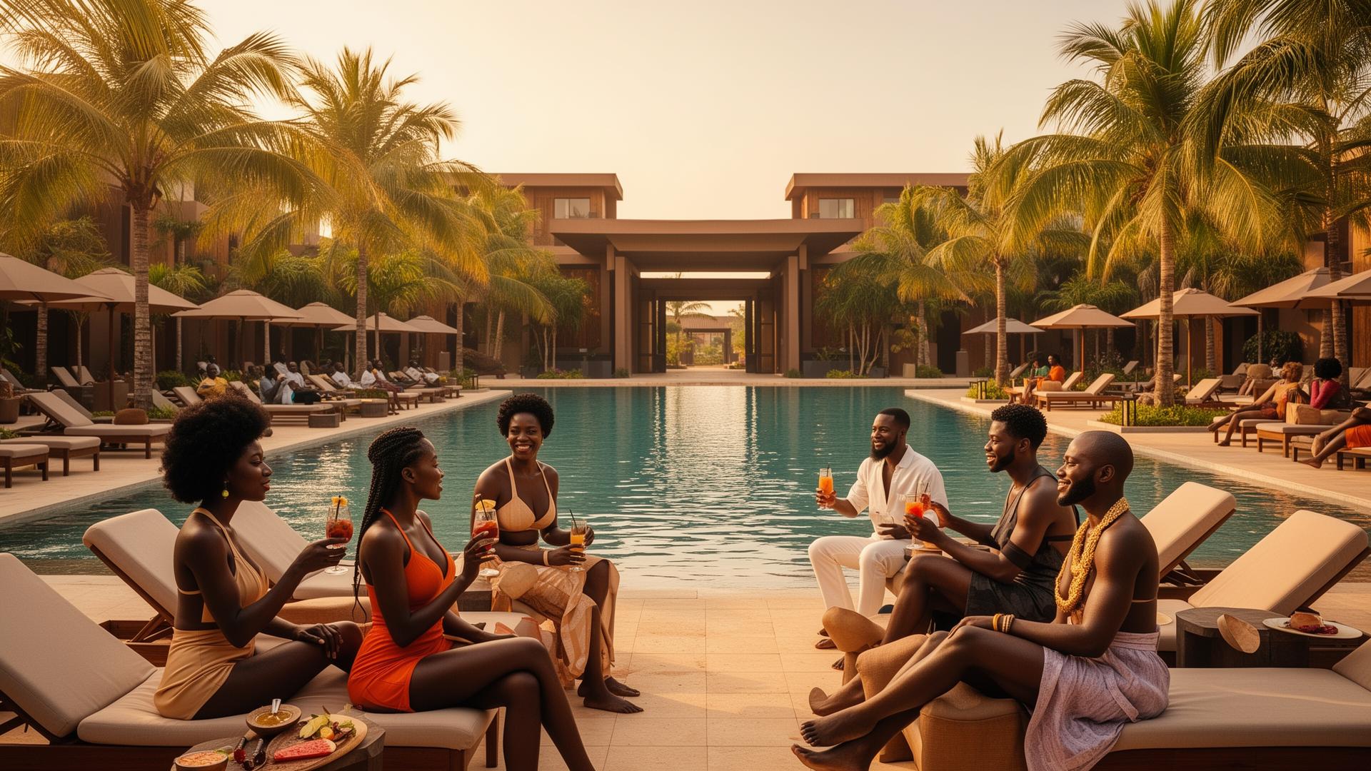Door of Return Villas, Hotel & Resort pool